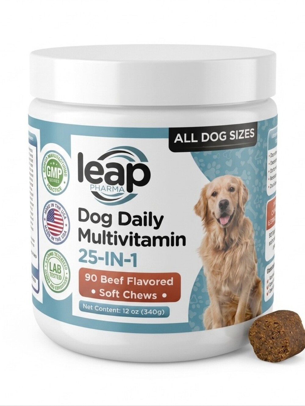 Louis Vuitton Dog Daily Multivitamins 25+ IN 1 - 90 Beef Flavored Soft Chews